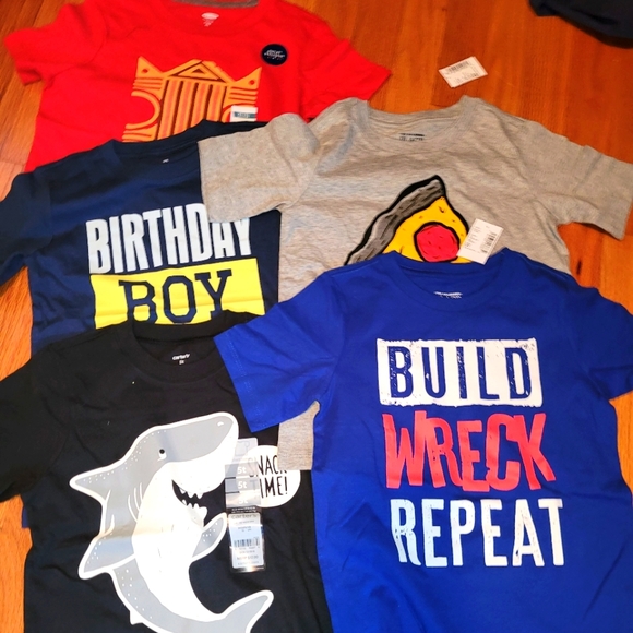 Lot of 5 Bots 5t T-shirts NWT - Picture 1 of 1